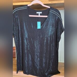 Maurices Black Shimmer Blouse